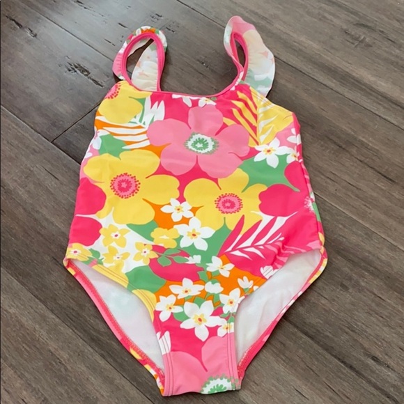 5 for $25 Gymboree | floral one piece swim suit - Picture 1 of 5